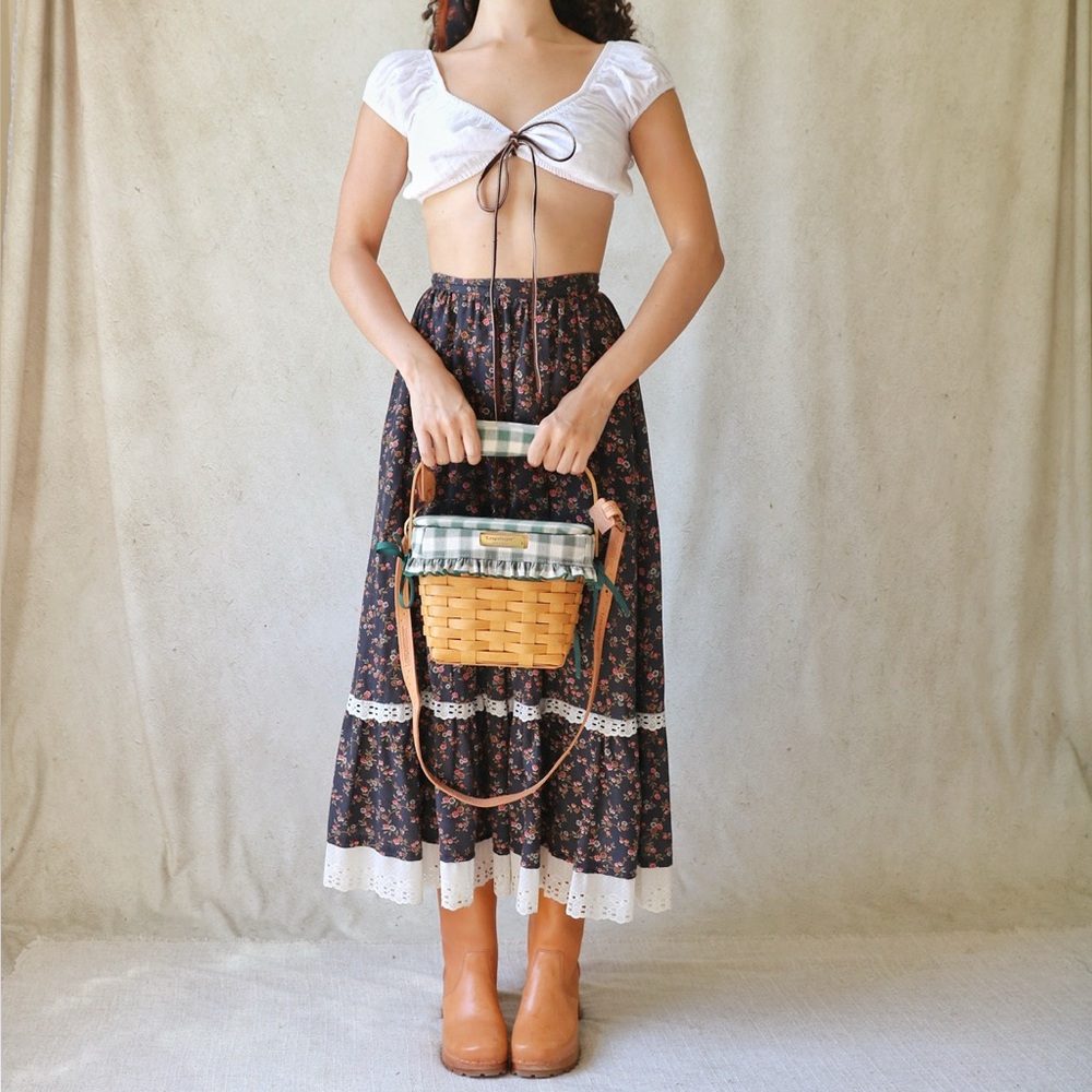 1998 Edition Longaberger Basket Crossbody Bag/Purse